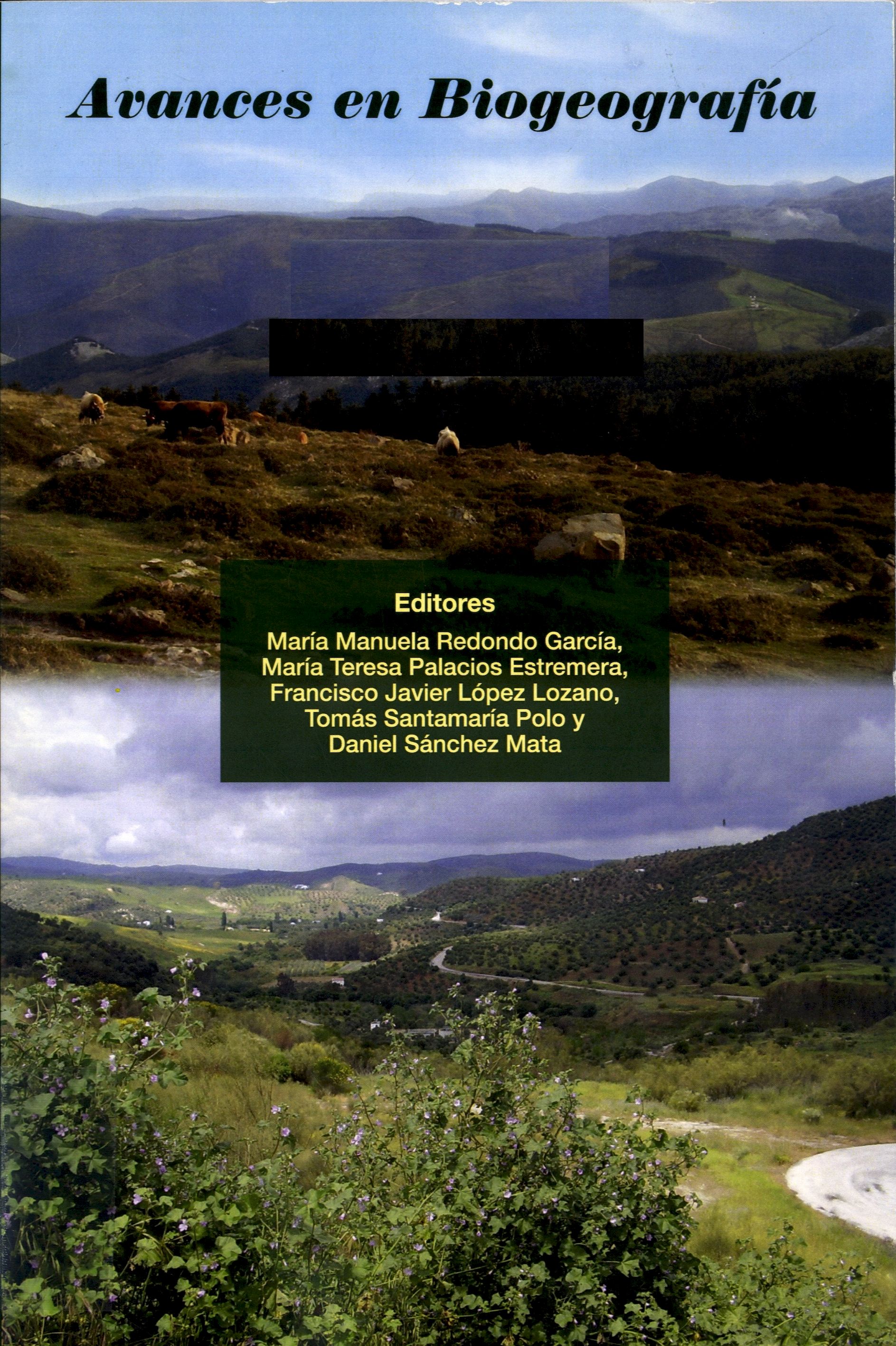 Imagen de portada del libro Avances en biogeografía