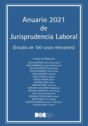 Imagen de portada del libro Anuario 2021 de Jurisprudencia Laboral (Estudio de 100 casos relevantes)