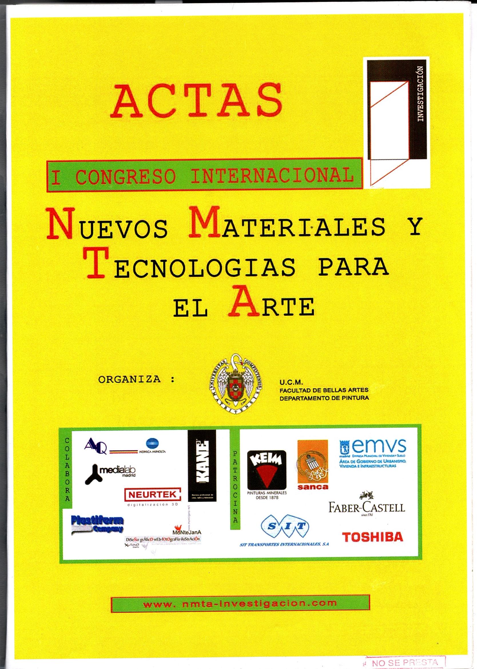 Imagen de portada del libro Nuevos materiales y tecnologías para el arte