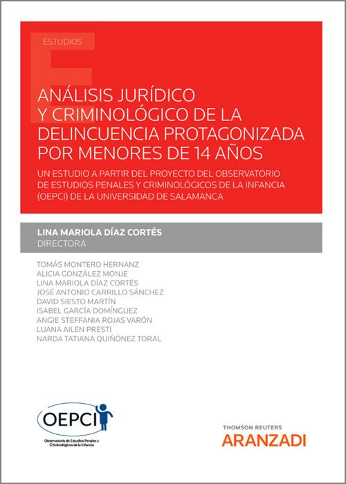 Imagen de portada del libro Análisis jurídico y criminológico de la delincuencia protagonizada por menores de 14 años
