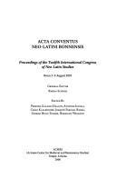 Imagen de portada del libro Acta conventus neo-latini bonnensis
