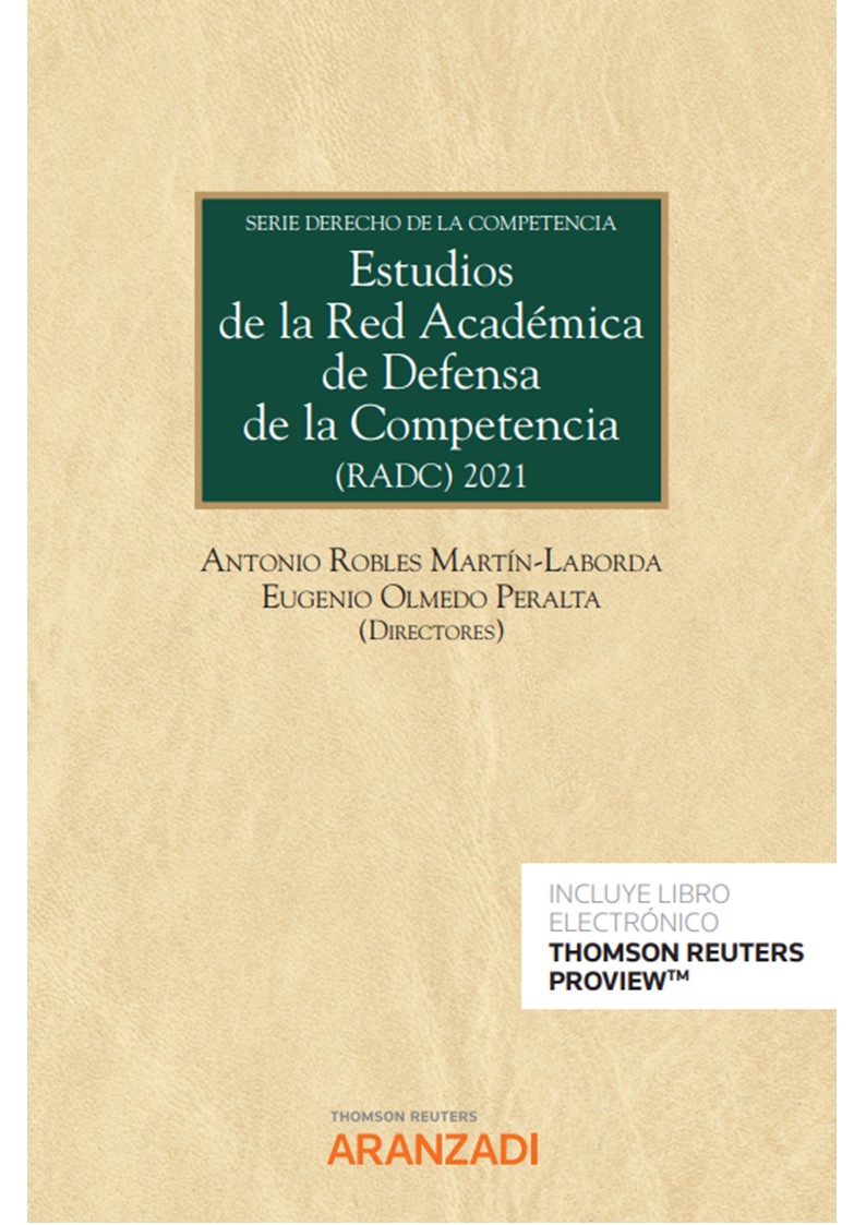 Imagen de portada del libro Estudios de la red académica de defensa de la competencia (RADC)