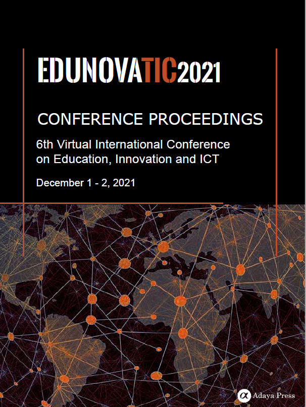 Imagen de portada del libro Edunovatic2021. Conference proceedings
