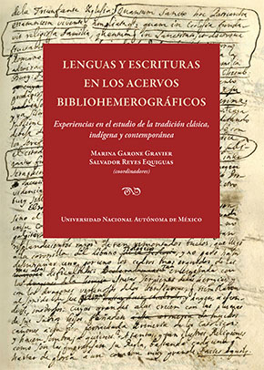 Imagen de portada del libro Lenguas y escrituras en los acervos bibliohemerográficos