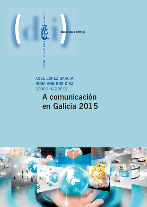 Imagen de portada del libro A comunicación en Galicia 2015