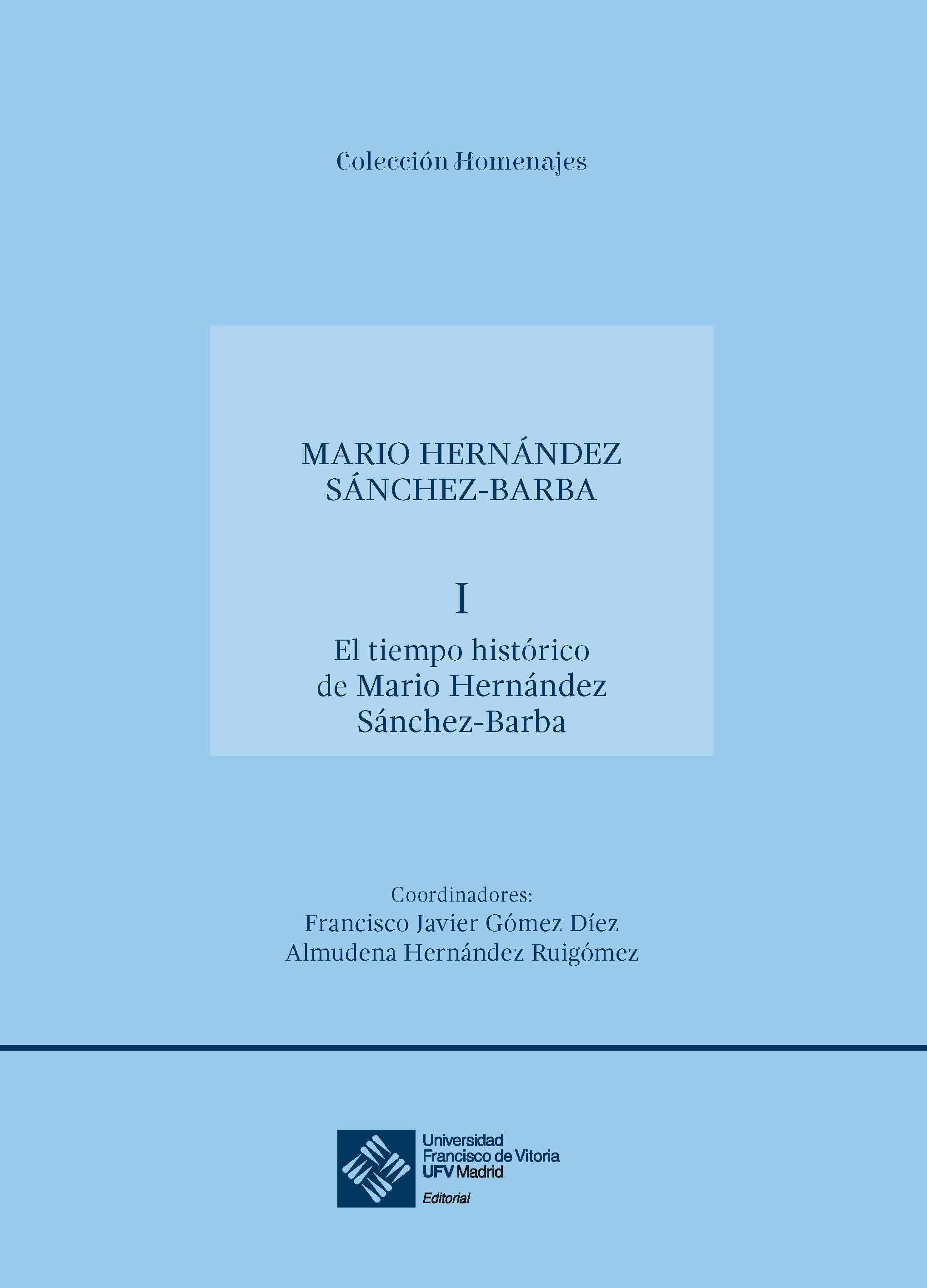 Imagen de portada del libro Homenaje a Mario Hernández Sánchez-Barba