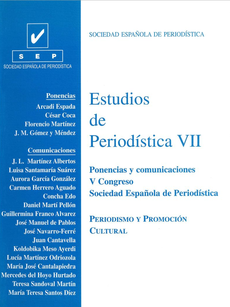 Imagen de portada del libro Estudios de periodística VII