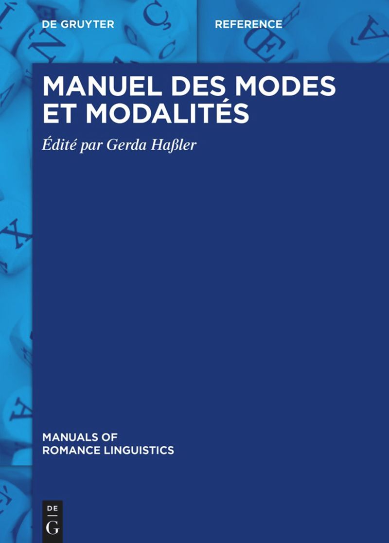 Imagen de portada del libro Manuel des modes et modalités