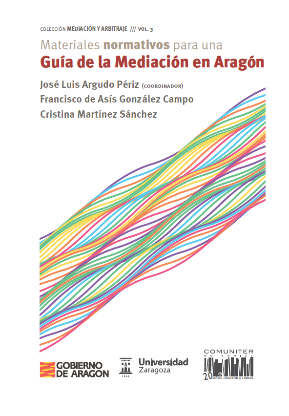 Imagen de portada del libro Materiales normativos para una Guía de la Mediación en Aragón