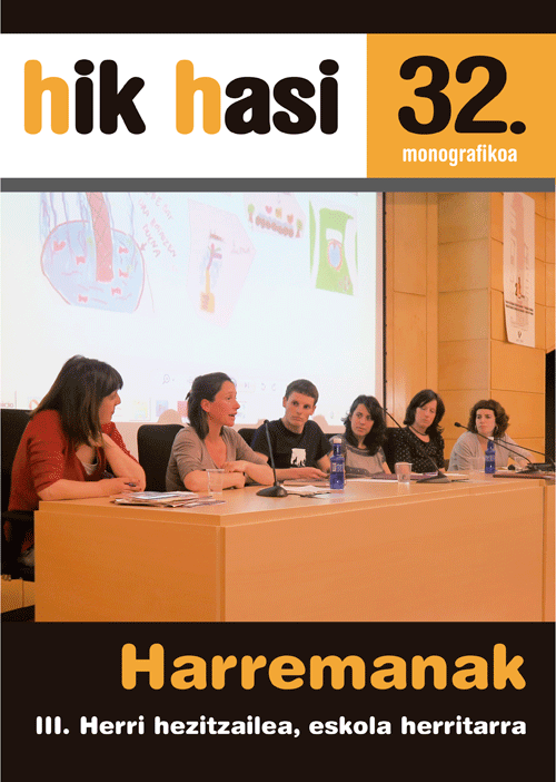 Imagen de portada del libro Hik Hasi 32. monografikoa. Harremanak