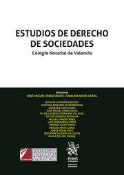 Imagen de portada del libro Estudios de derecho de sociedades
