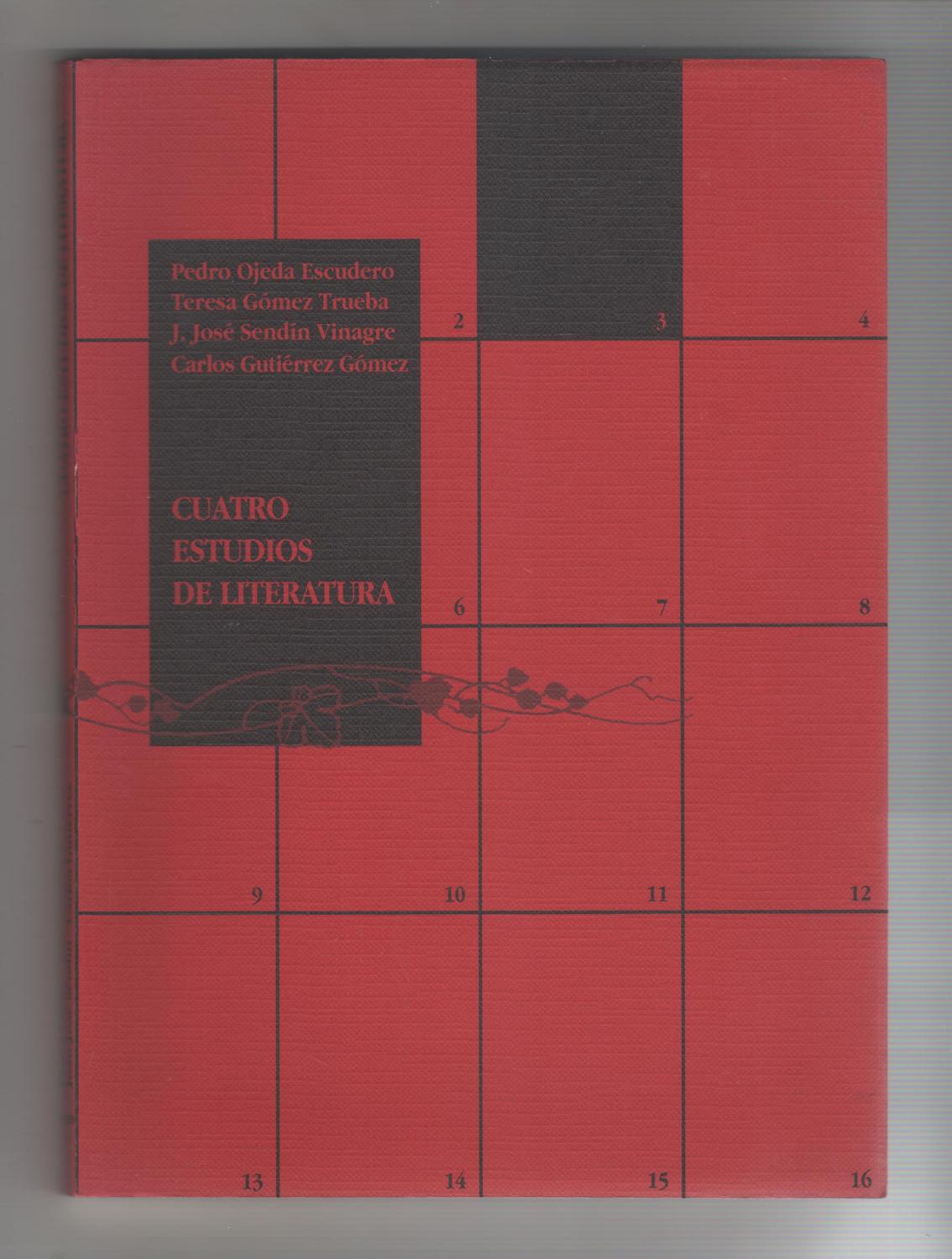 Imagen de portada del libro Cuatro estudios de literatura