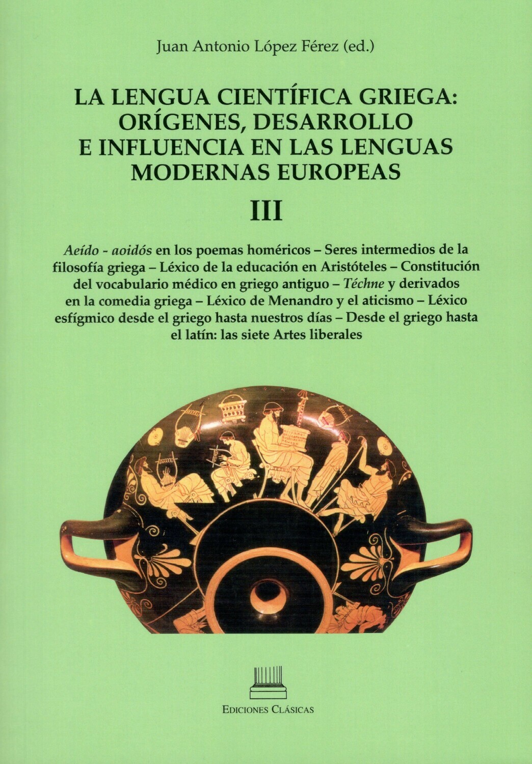 Imagen de portada del libro La lengua científica griega ( III)