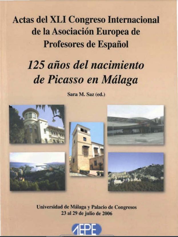 Imagen de portada del libro 125 años del nacimiento de Picasso en Málaga
