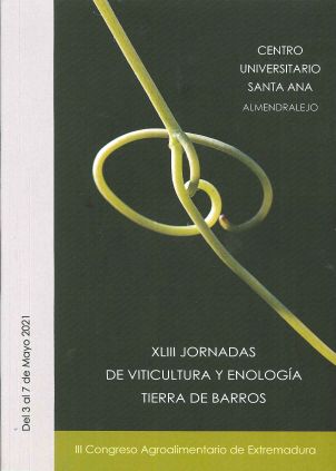 Imagen de portada del libro XLIII Jornadas de Viticultura y Enología de la Tierra de Barros ; III Congreso Agroalimentario de Extremadura