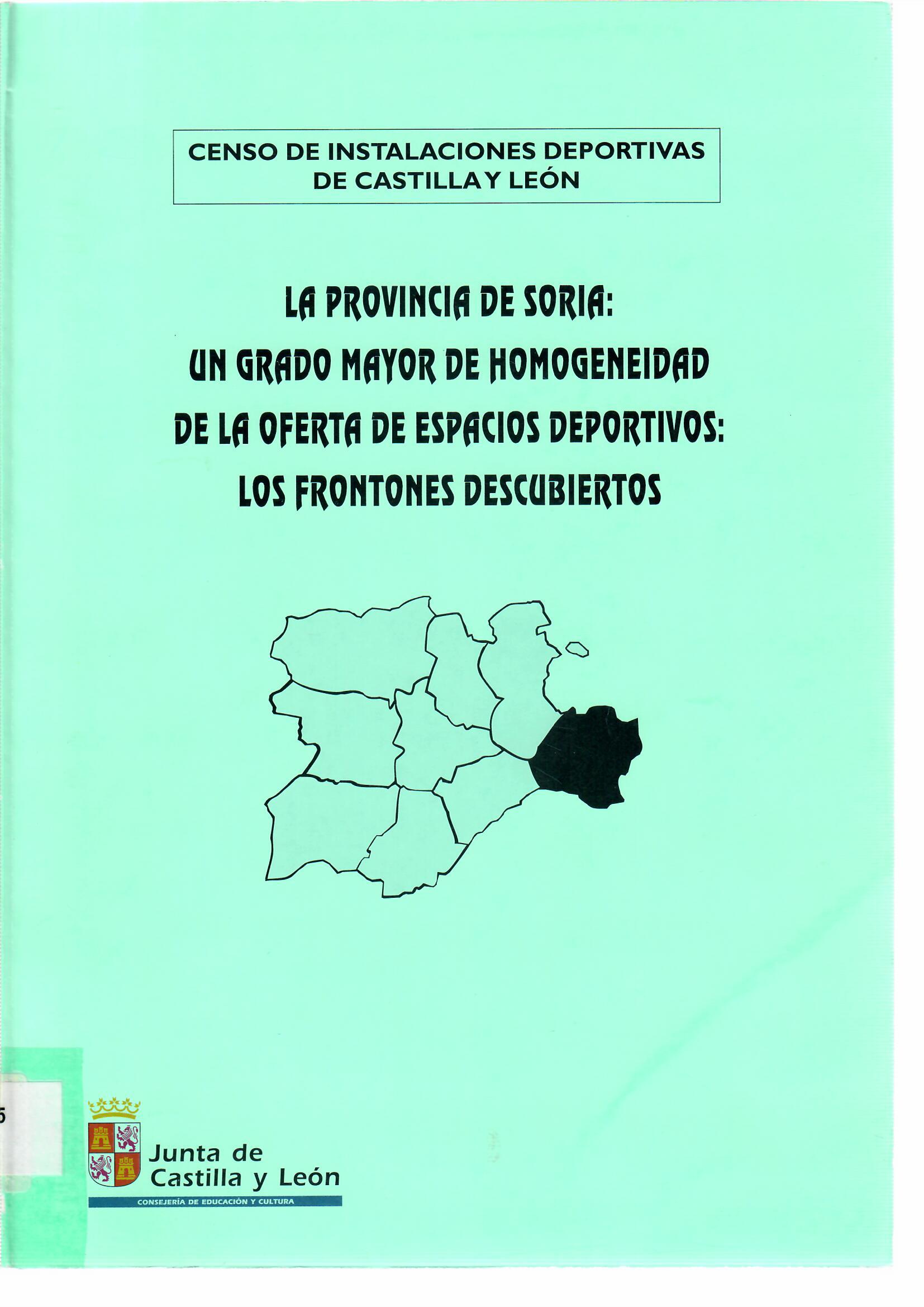 Imagen de portada del libro La provincia de Soria
