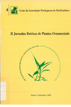 Imagen de portada del libro II Jornadas Ibéricas de Plantas Ornamentais
