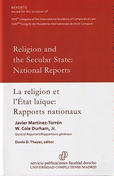 Imagen de portada del libro Religion and the secular state