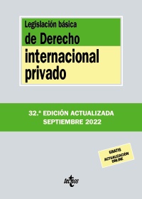 Imagen de portada del libro Legislación básica de Derecho internacional privado