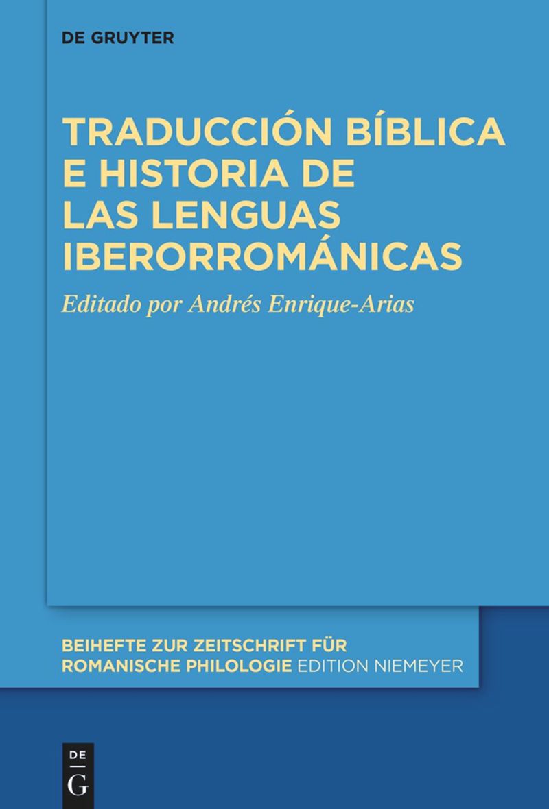 Imagen de portada del libro Traducción bíblica e historia de las lenguas iberorrománicas