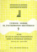 Imagen de portada del libro Cursos sobre el patrimonio histórico 9