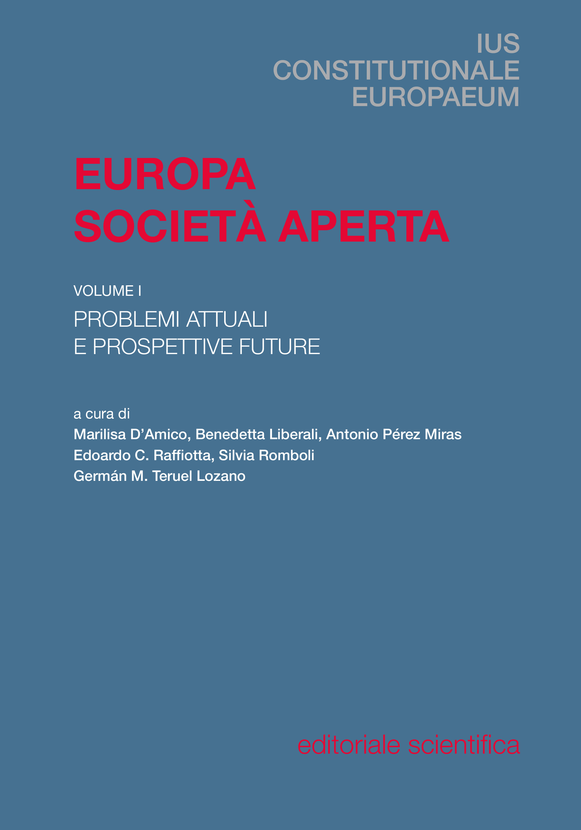 Imagen de portada del libro Europa, società aperta