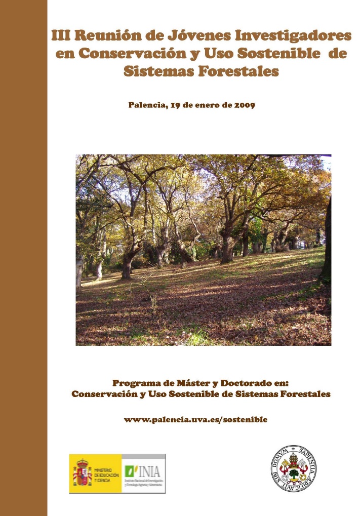 Imagen de portada del libro Libro de Resúmenes. III Reunión de jóvenes investigadores en conservación y uso sostenible de sistemas forestales