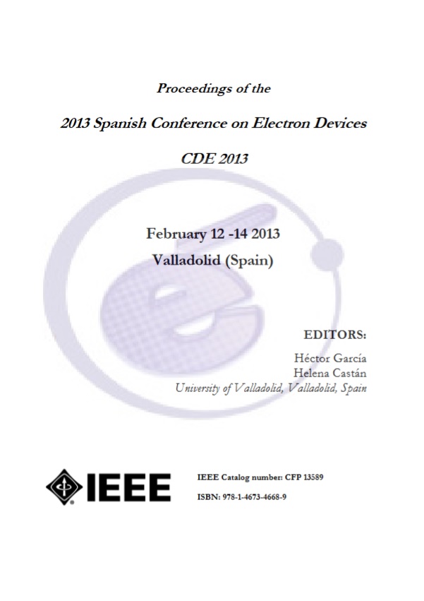 Imagen de portada del libro Proceedings of the 2013 Spanish Conference on Electron Devices