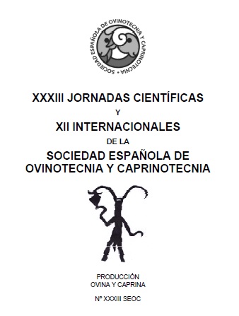 Imagen de portada del libro XXXIII Jornadas Científicas y XII Internacionales de la Sociedad Española de Ovinotecnica y Caprinotenia