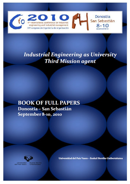 Imagen de portada del libro Industrial engineering as university third mission agent