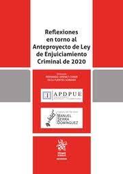 Imagen de portada del libro Reflexiones en torno al Anteproyecto de Ley de Enjuiciamiento Criminal de 2020