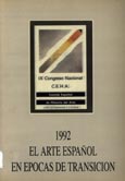 Imagen de portada del libro 1992. El arte español en épocas de transición