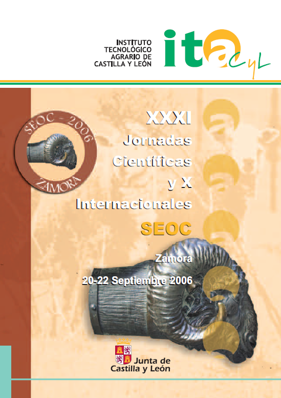 Imagen de portada del libro XXXI Jornadas Científicas y X Internacionales de la Sociedad Española de Ovinotecnia y Caprinotecnia (SEOC)