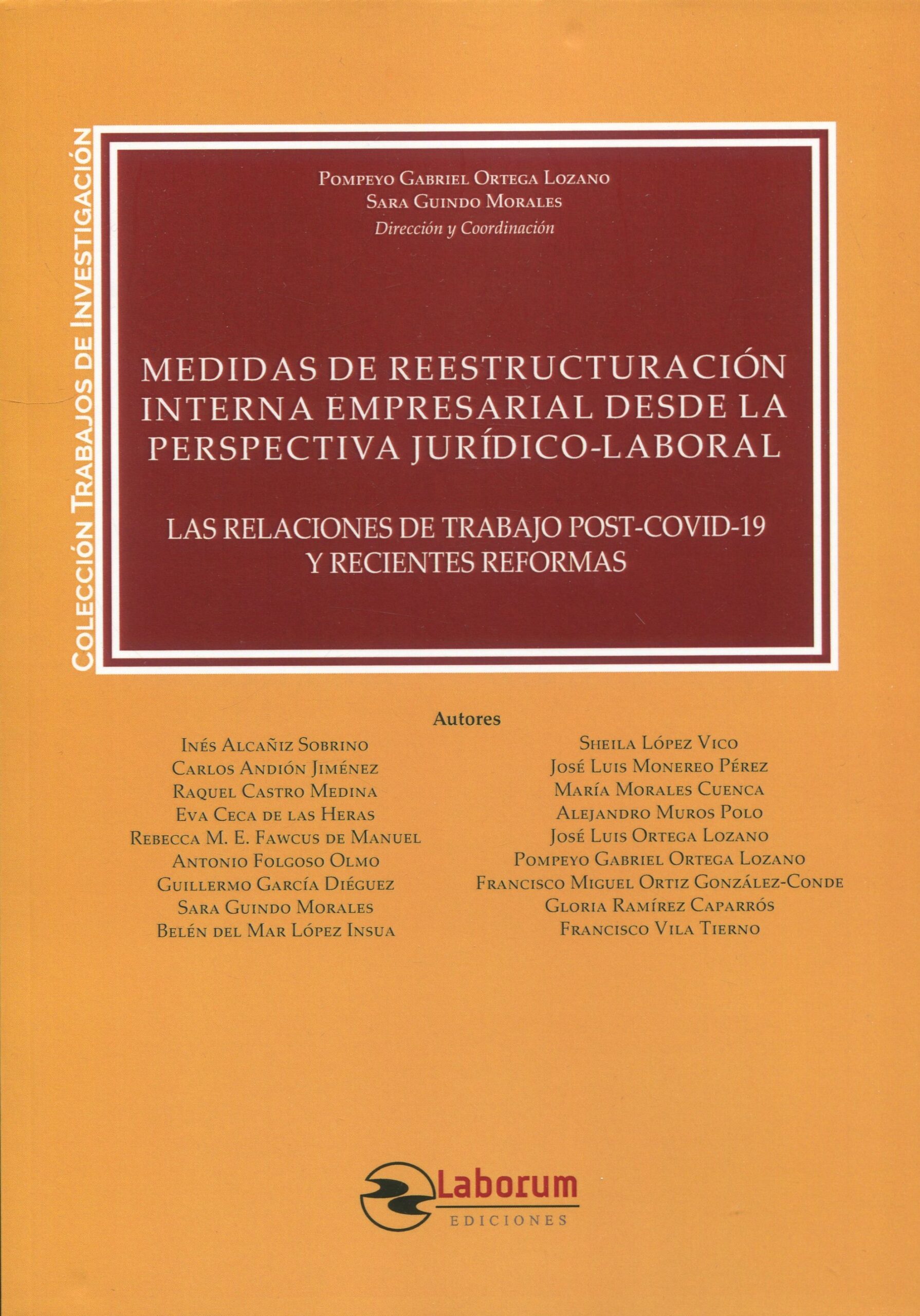 Imagen de portada del libro Medidas de reestructuración interna empresarial desde la perspectiva jurídico-laboral
