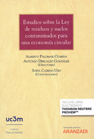 Imagen de portada del libro Estudios sobre la Ley de residuos y suelos contaminados para una economía circular