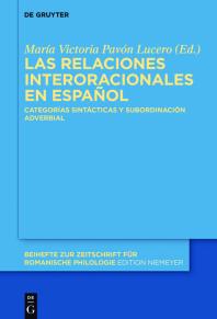 Imagen de portada del libro Las relaciones interoracionales en español
