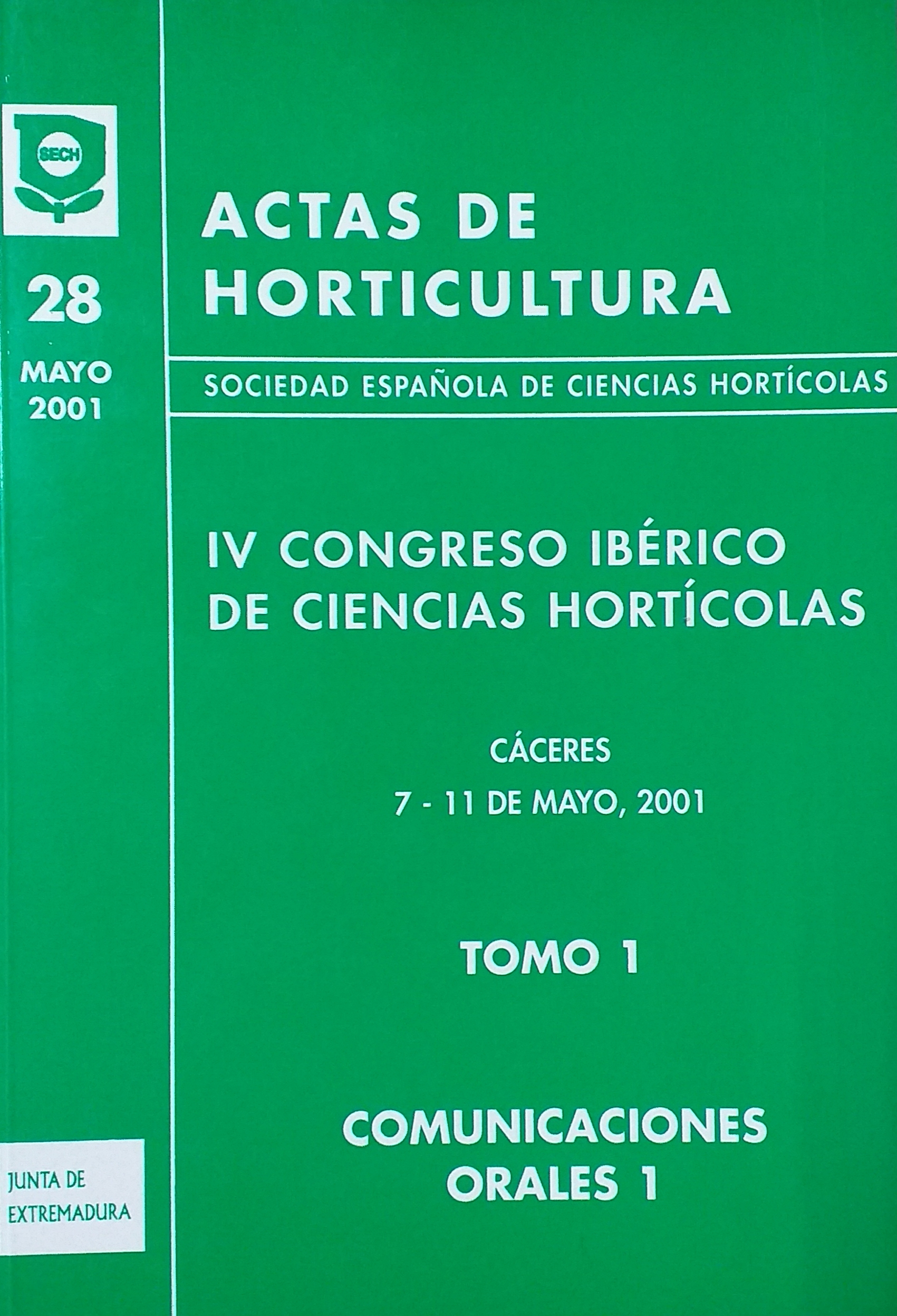 Imagen de portada del libro IV Congreso Ibérico de Ciencias Hortícolas
