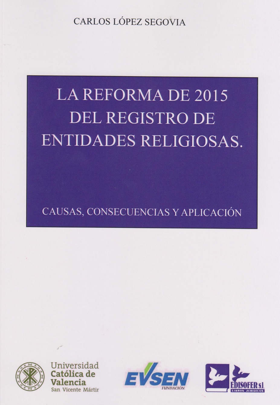 Imagen de portada del libro La reforma de 2015 del Registro de Entidades Religiosas
