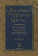 Imagen de portada del libro Diccionario procesal social