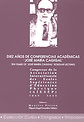 Imagen de portada del libro Diez años de conferencias académicas "José María Cagigal"