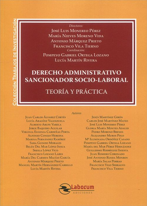 Imagen de portada del libro Derecho administrativo sancionador socio-laboral