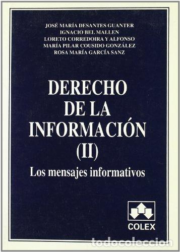 Imagen de portada del libro Derecho de la información (II)