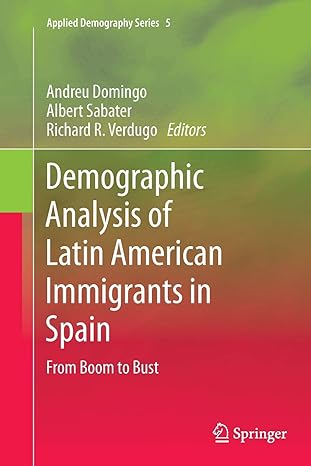 Imagen de portada del libro Demographic analysis of Latin American immigrants in Spain