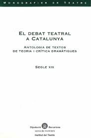 Imagen de portada del libro El debat teatral a Catalunya