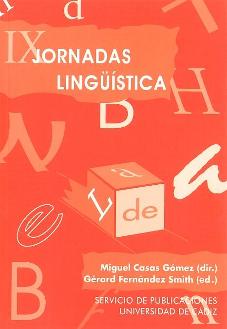 Imagen de portada del libro IX Jornadas de Lingüística