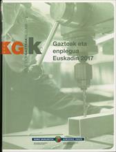 Imagen de portada del libro Juventud y empleo en Euskadi 2017 = Gazteak eta enplegua Euskadin 2017