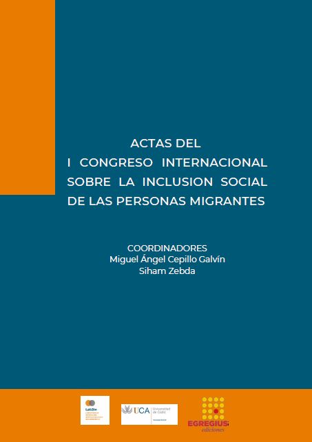 Imagen de portada del libro Actas del I Congreso Internacional sobre la inclusión social de las personas migrantes
