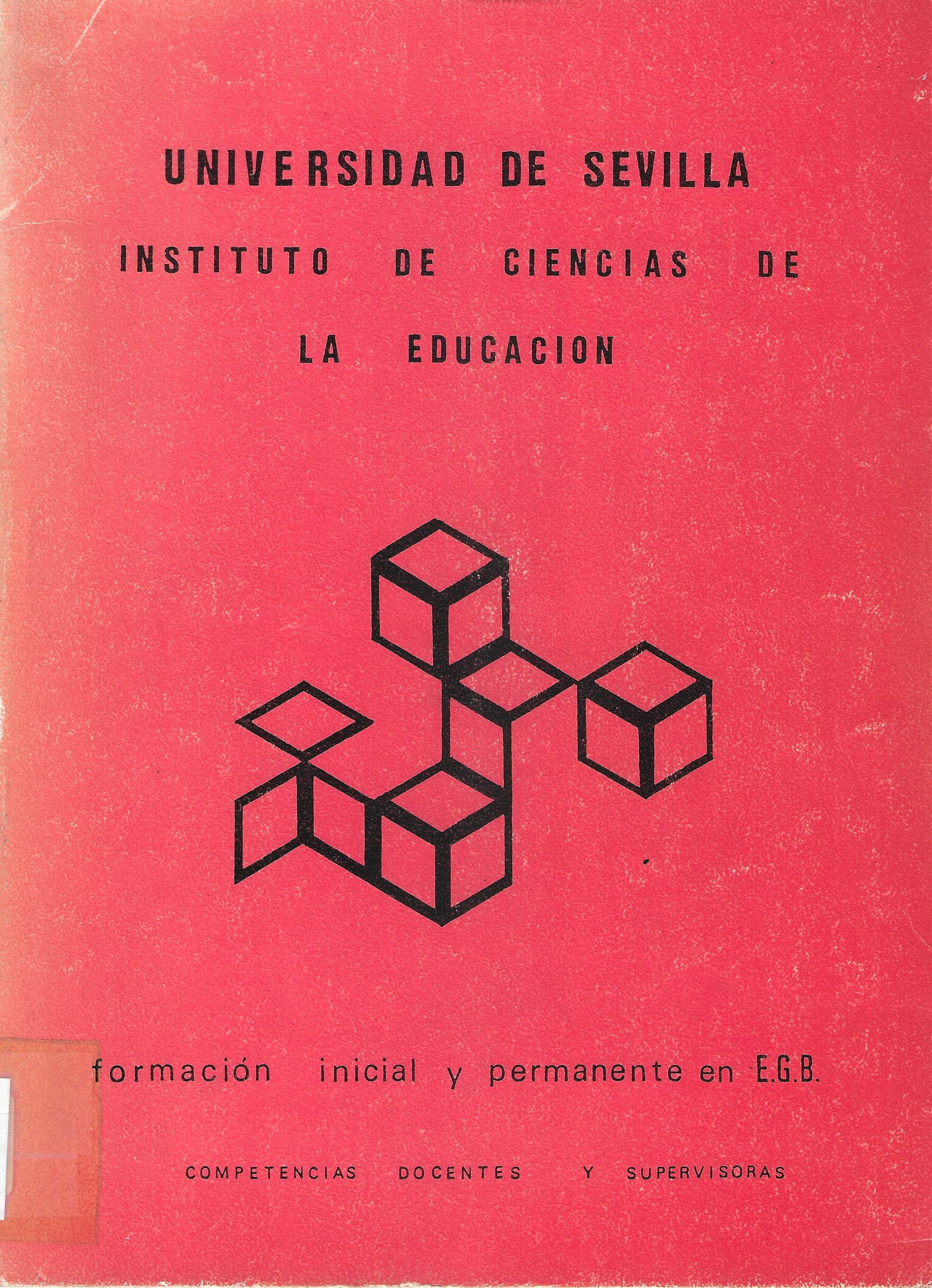 Imagen de portada del libro Formación inicial y permanente en E.G.B.