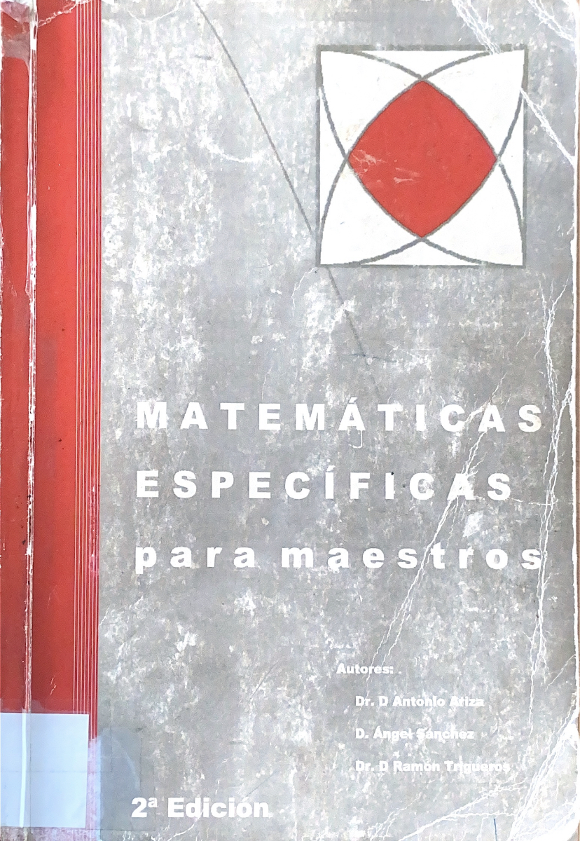 Imagen de portada del libro Matemáticas Específicas para maestros