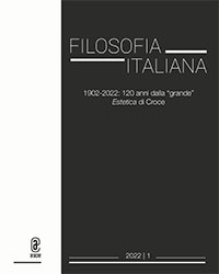 Imagen de portada del libro Filosofia italiana, 1902-2022:
